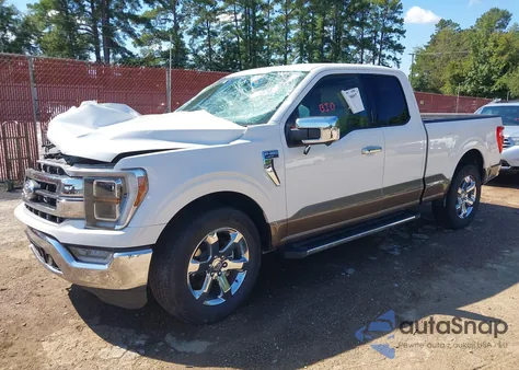 2021 Ford F-150 Lariat z USA, uszkodzony, nr VIN 1FTEX1C82MKD55402
